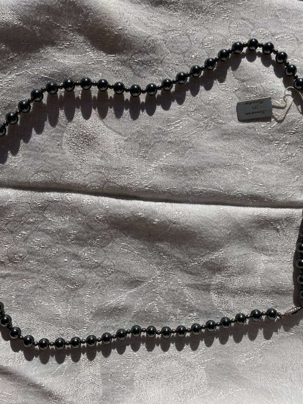 Hematite Necklace 30" New with Tag 95 grams - Picture 2 of 9